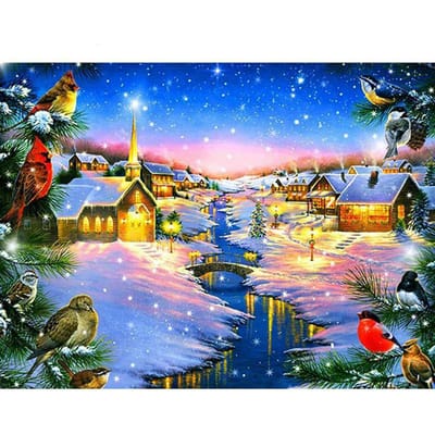 DIY Crystal volledige boor ronde 5D Diamond schilderij Cross Stitch Kit mozaïek Strass 20X30CM