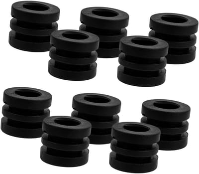 Tafelvoetbal Kussens - Bumperpakkingen - Spel Stabiliteit - Schokabsorberend Ontwerp - 10 Stuks - Zwart