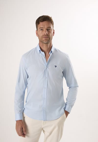 Felix Hardy Overhemd - Overhemden - 97% Katoen Heren Lichtblauw - M