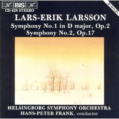 Helsingborg Symphony Orchestra, Hans-Peter Frank - Symphony No.1 In D, Op. 2 & Symphony No.2, Op.17 (CD)