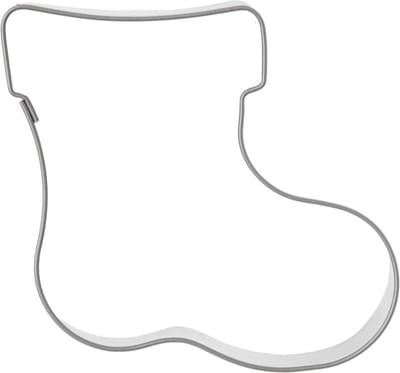 Koekjessnijder Edelstaal Sok 6 cm - Vormen - Uitsteekvorm - Cookie - Cutter - Uitsteekvormpjes - Koekjes - Bakken