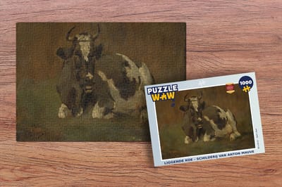 Puzzel Liggende koe - Schilderij van Anton Mauve - Legpuzzel - Puzzel 1000 stukjes volwassenen