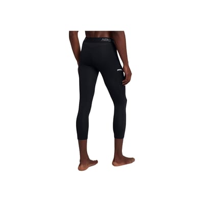 Nike Effen Logo Print Elastische Fitnessbroek Heren onderkleding Zwart 925821-010 S black