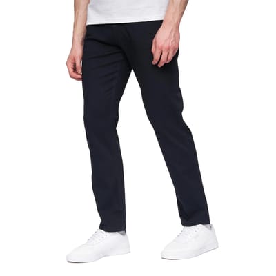 Henleys Heren Visit Chinos (Zwart)