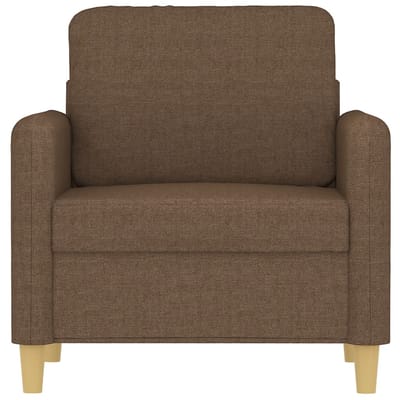 vidaXL Fauteuil 60 cm stof bruin