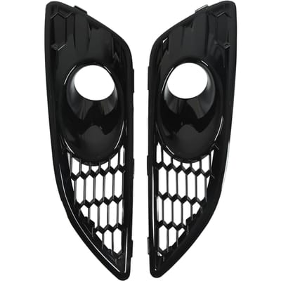 1 Paar Voorbumper Mistlamp Grille D2BZ15266CB Mistlichtkap Vervanging voor Ford Fiesta JA8 black