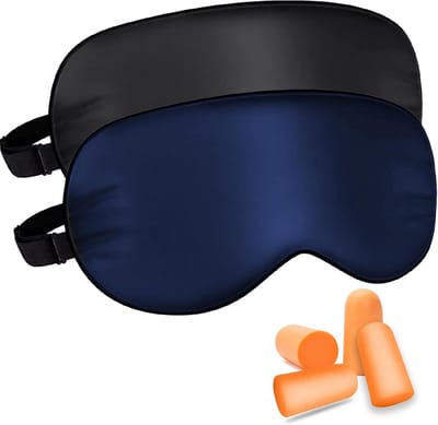 Lichtblokkerend Slaapmasker met Verstelbare Riem en Oordopjes voor Optimale Rust
