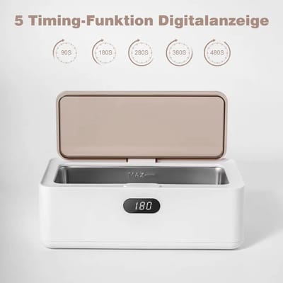 500 ml ultrasone reiniger, 45000 Hz ultrasone reiniger, met mandje en 5 tijdsinstellingen, professionele ultrasone reiniger, Geschikt voor brillen, sieraden, ringen, kunstgebitten, horloges, munten, gereedschap, enz.