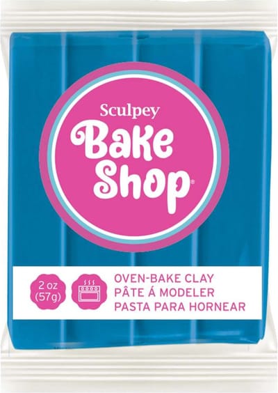 Bake shop blue - boetseerklei 57 gr - SCULPEY
