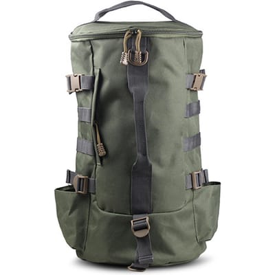 Sac à dos de pêche multifonctionnel de grande capacité pour voyage en plein air, camping, canne à pêche, moulinet, sac de matériel vert d’armée