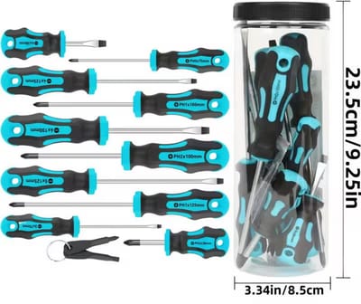 Professionele Magnetische Schroevendraaierset – Vanadium Staal Bits met Phillips, Plat, Hex & Torx