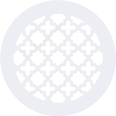 Decoratief Ventilatierooster voor 10 cm Kanaal - Acrylglas Afdekking voor Muur en Plafond