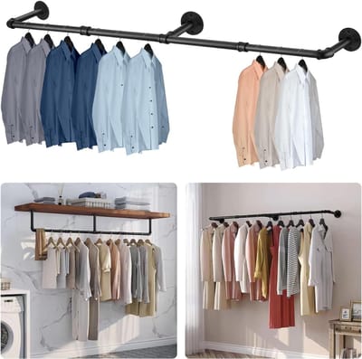 DailySupplies® Kledingstangen voor aan de Muur - Kledingrek - Kledingroede