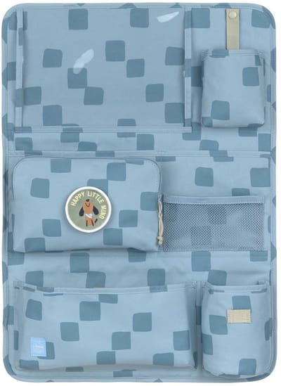 Lässig Car Wrap-to-Go Pattern Party - Auto Organizer Kinder (blauw)