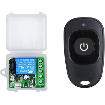 433Mhz DIY draadloze afstandsbedieningsschakelaar, DC 12V 1CH relaisontvangermodule, RF-zender, universele elektronische slotbediening voor garagedeur