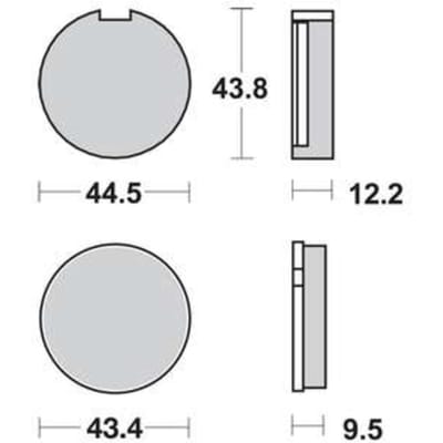 Remblokset TRW MCB91