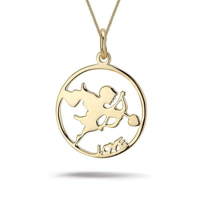Montebello Ketting Cupido G - 925 Zilver Verguld - Liefde - Ø10mm - 45cm