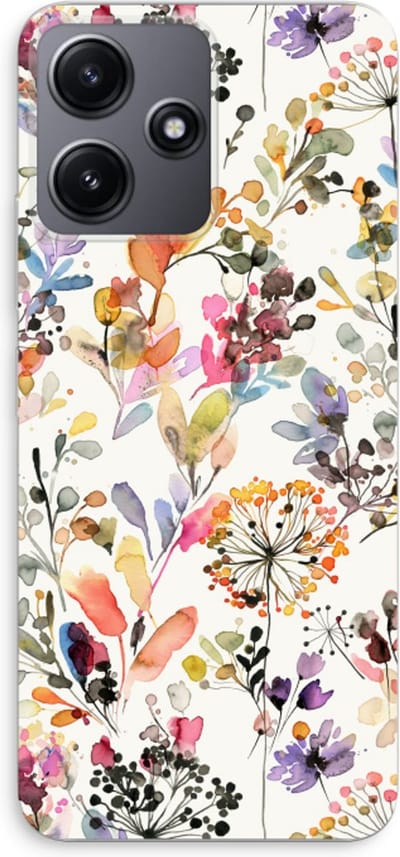 Case Company® - Hoesje geschikt voor Xiaomi Redmi 12 hoesje - Wilde grassen - Soft Cover Telefoonhoesje - Bescherming aan alle Kanten en Schermrand