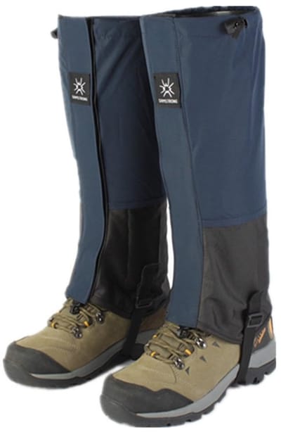 Waterdichte beenkappen - Beenwarmers - Geschikt voor bergbeklimmen - Ademende beenbescherming - Beschermt tegen sneeuw, zand en modder - Unisex - Outdoor beenkappen voor volwassenen - Marineblauw