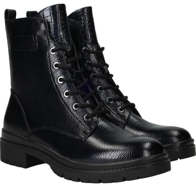 Tamaris - Veterschoenen Hoog Blauw lak 37