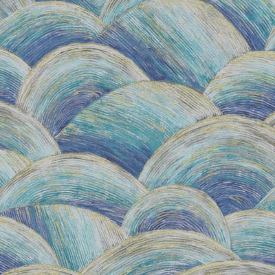 GOLVENDE ELLIPSE BEHANG | Modern - turquoise goud - A.S. Création Metropolitan Stories 3