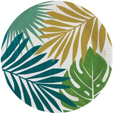 Amscan by Riethmuller - Riethmüller - Borden (papier) -Tropical Palmtree - 8 Key West 23 cm