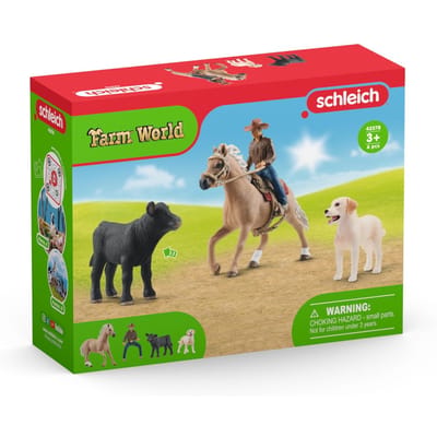 schleich FARM WORLD - Westernrijden - Speelfigurenset - Kinderspeelgoed voor Jongens en Meisjes - 3 tot 8 jaar -42578