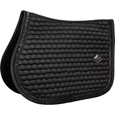 Kentucky Horsewear - Zadeldoek glitter band jumping zwart