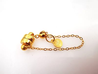 925 Gold plated - Magneet sluiting met Veiligheidsketting - Biedt gemak bij het aan- en uittrekken, vooral voor mensen met beperkte handvaardigheid