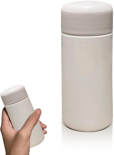 Mini Waterfles voor Kinderen, 150ml RVS Vacuum Geïsoleerde Drinkbeker voor School en Reizen, Schattige Waterfles (Wit)