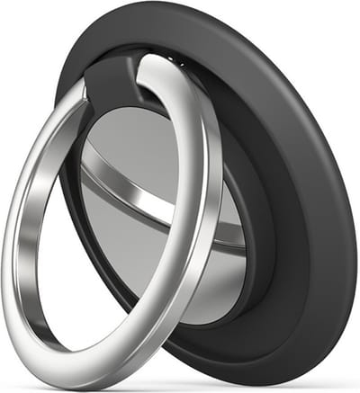 Peachy Smartphone Ring Houder Vinger Standaard Grip - Zwart