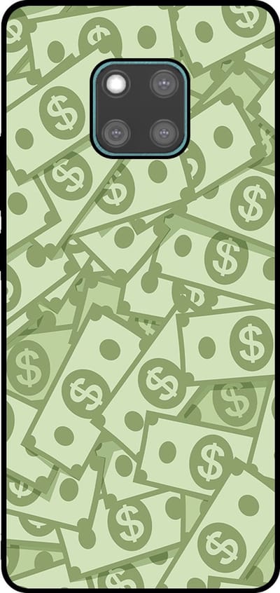 Smartphonica Telefoonhoesje Geschikt voor Huawei Mate 20 Pro met Geld Opdruk - TPU Backcover Case With Money Design geschikt voor Huawei Mate 20 Pro