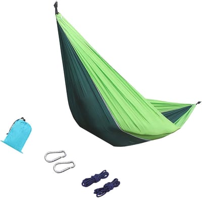 Ultralichte Hangmat voor Reizen en Kamperen - Sneldrogend Parachute Nylon, 270 x 140 cm, Belastbaar tot 300 kg