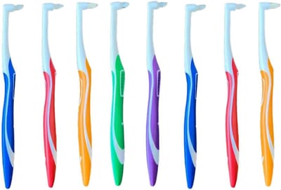 Interspace borstel met conische kop voor gedetailleerde reiniging - 8 aparte tandenborstels voor optimale mondhygiëne en moeilijk bereikbare plekken