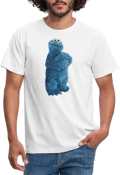 Sesamstraat Koekiemonster Pose T-Shirt Heren