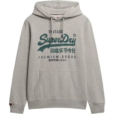 Superdry - Duo Classic hoodie met vintage logo - Heren - Hoodies