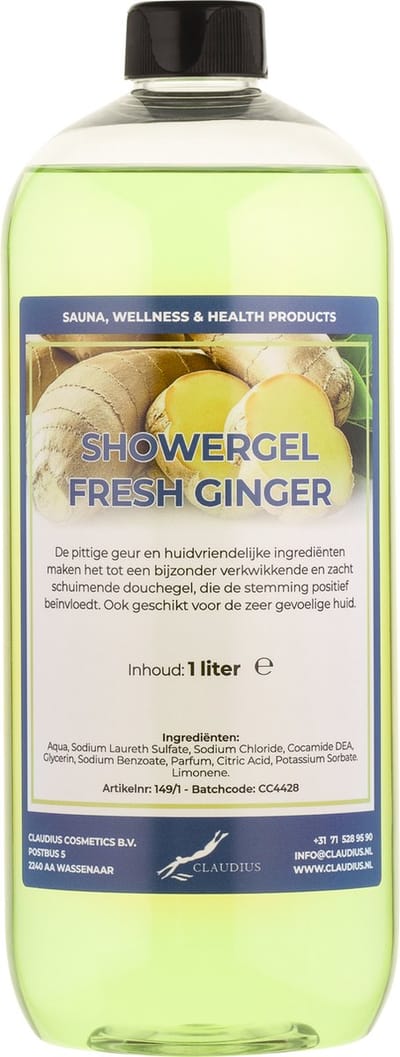 Douchegel Fresh Ginger 1 liter - showergel