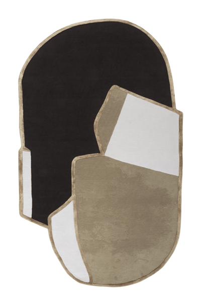 Acsento x Sofie Neirynck Terraz Vloerkleed - 170 x 300 cm - Veelkleurig - Organisch - Wol, Viscose - Woonkamer, Slaapkamer - Geometrisch - Modern, Design