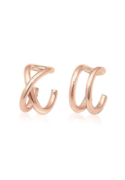 Elli Oorbellen Elli Oorbellen earcuff set geo basic minimal 925 silver