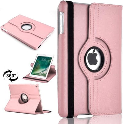 Tablethoes Geschikt voor: Apple iPad Mini 1 7.9 (2012), Apple iPad Mini 2 7.9 (2013), Apple iPad Mini 3 7.9 (2014) - 7.9 inch hoesje 360° draaibaar (licht roze)