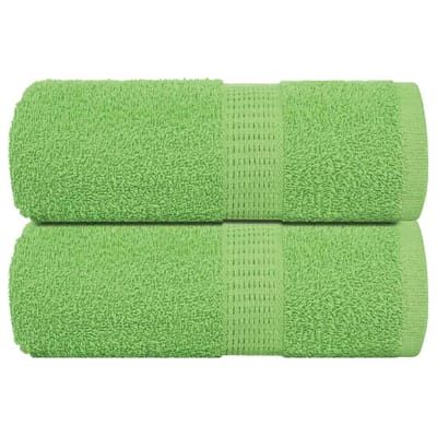 vidaXL - Gastendoekjes - FROGN - 2 - st - 30x50 - cm - 360 - g/m² - appelgroen