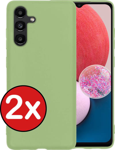 Hoesje - 2 Stuks - Geschikt voor Samsung Galaxy A13 5G - Sterk & Shockproof - Telefoonhoes - Back Cover - Case Siliconen - Telefoon Hoes - Groen
