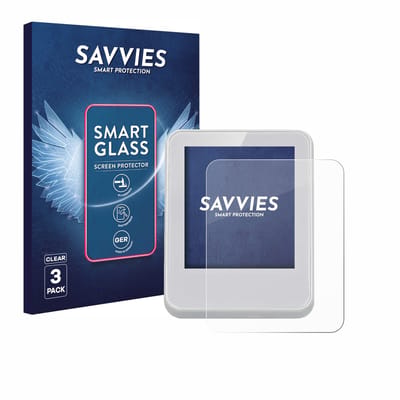 3 Stuks Savvies Screenprotector - geschikt voor Bresser ClimaTemp Digitale kamerthermometer - beschermfolie glas transparant
