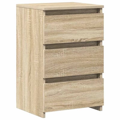 vidaXL - Nachtkastjes - 2 - st - 40x35x62,5 - cm - bewerkt - hout - sonoma - eikenkleur