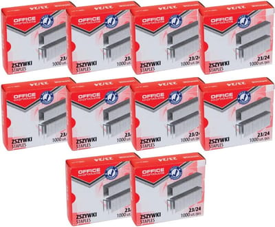 Nietjes 23/24 mm zilver verzinkt 10.000 stuks - Nietjes voor papier max 210 vellen
