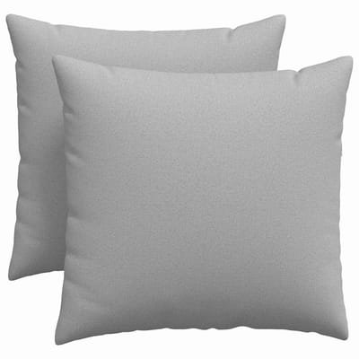 vidaXL - Zitkussens - 2 - st - Stof - Wolkgrijs - 50 - x - 50 - cm