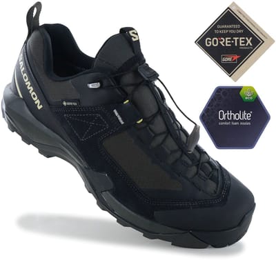 Salomon X-ULTRA Alpine GTX - GORE-TEX - Heren Wandelschoenen Trekking Schoenen Zwart 492142 , Maat: EU 42 UK 8