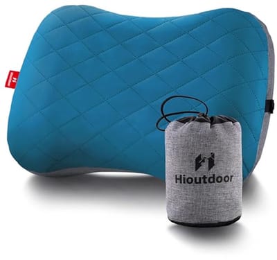 Opblaasbaar Ergonomisch Hoofdkussen voor Camping en Reisen - Comfortabel en Compact