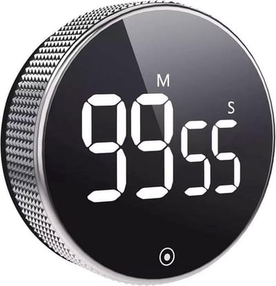 Luxe Digitale Magnetisch Kookwekker I LCD Keukentimer I Keukenwekker I Met Stopwatch & Draaiknop I Zwart