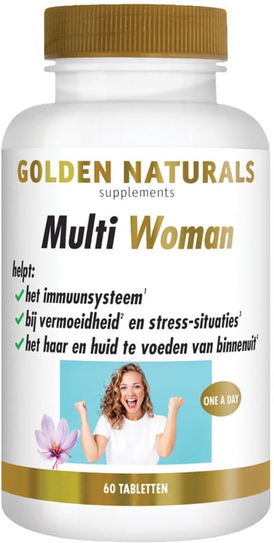 Golden Naturals Multi Woman - 2 x 60 tabletten - Voordeelverpakking